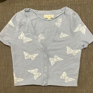 Pacsun Butterfly top, size xs, lightly used